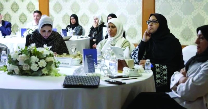 الحضور خلال الورشة