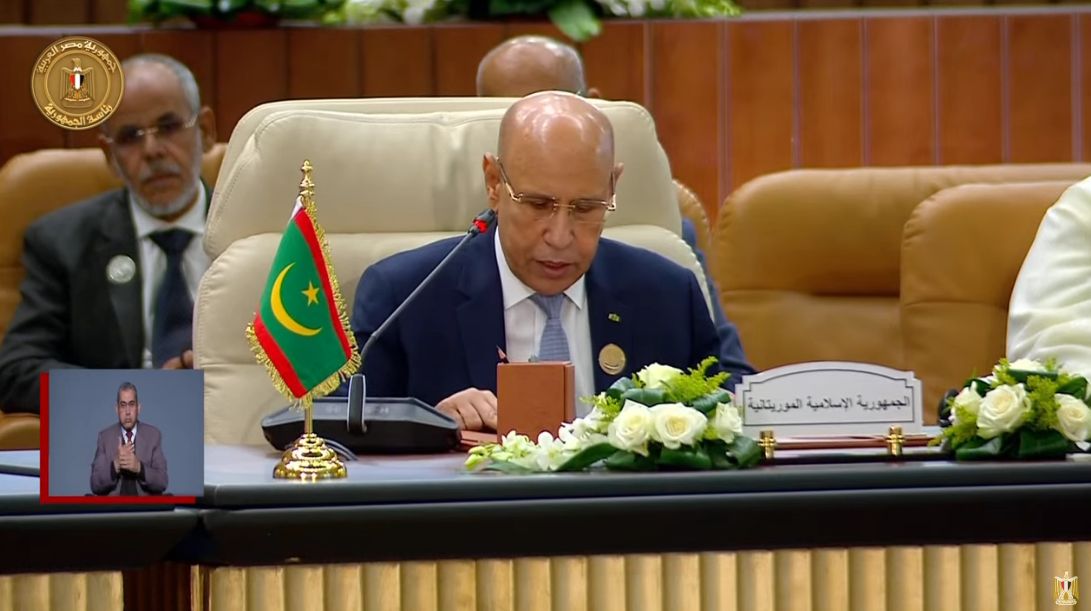 رئيس موريتانيا يؤكد ضرورة تكثيف الجهود لتثبيت وقف إطلاق النار في غزة
