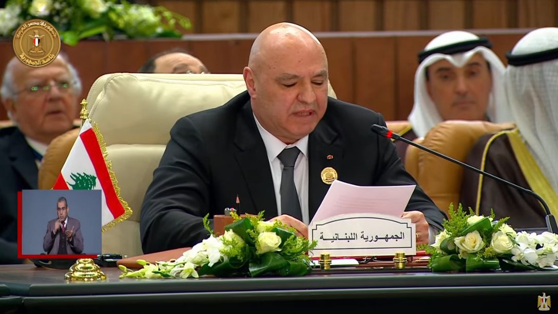 الرئيس اللبناني: البعد العربي للقضية الفلسطينية يفرض أن نكون أقوياء لنصرة فلسطين