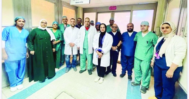 أطباء القسم في لقطة جماعية