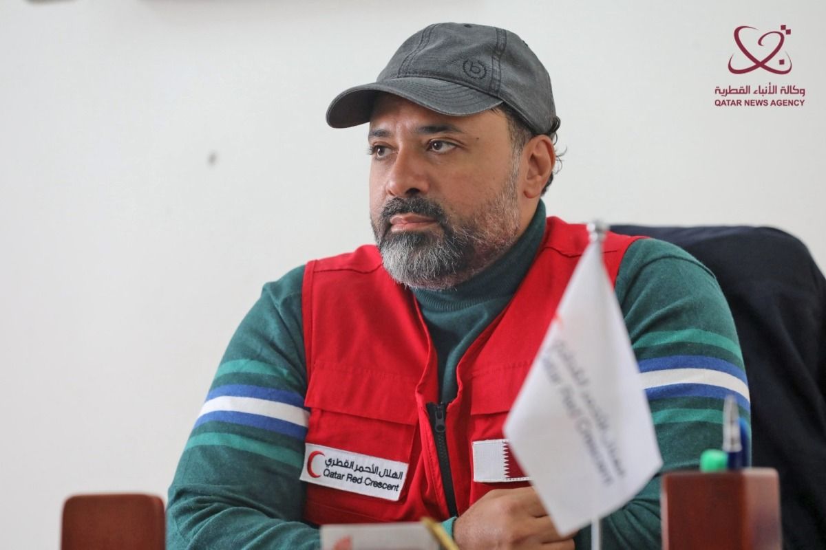 رئيس قافلة شريان الحياة 1: جهود الهلال الأحمر القطري مستمرة لدعم القطاعات الإنسانية في قطاع غزة