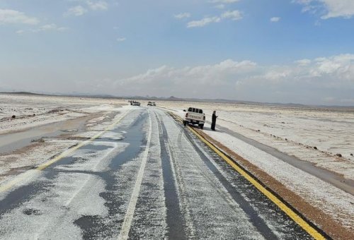 صور جديدة توضح كيف تغير شكل حائل بالكامل بعد موجة الصقيع والثلوج التي ضربتها