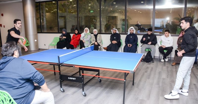 جامعة عبدالله السالم تنظم البطولة الأولى لكرة الطاولة