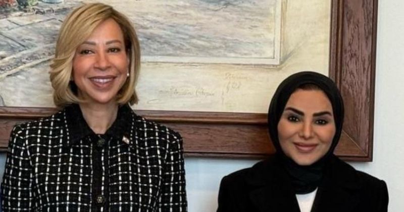 وزيرة الشؤون الدكتورة أمثال الحويلة تلتقي السيدة اللبنانية الأولى نعمت عون
