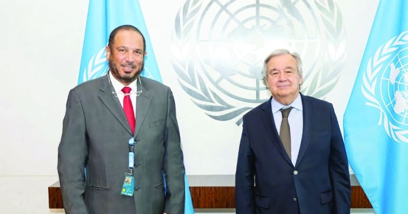 عبدالله المعتوق وأنطونيو غوتيريش