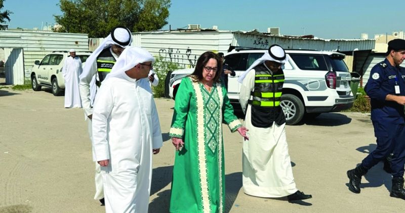 المشاري وبيبي اليوسف خلال الجولة