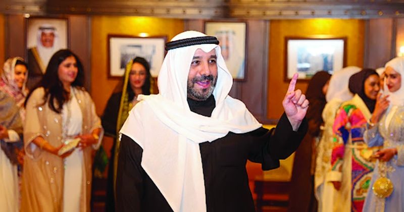 السفير صباح الناصر خلال الاحتفالية