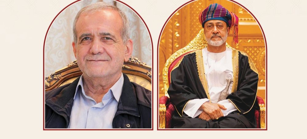 جلالةِ السُّلطان المعظم يهنئ الرئيس الإيراني بعيد النيروز