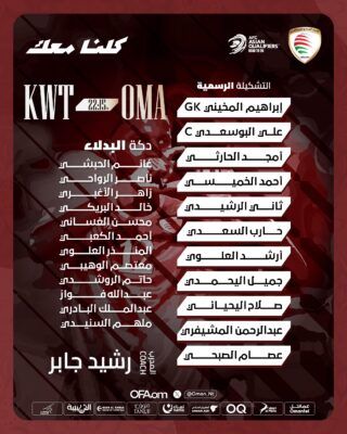 تعرف على تشكيل “الأحمر” أمام الأزرق الكويتي بتصفيات المونديال