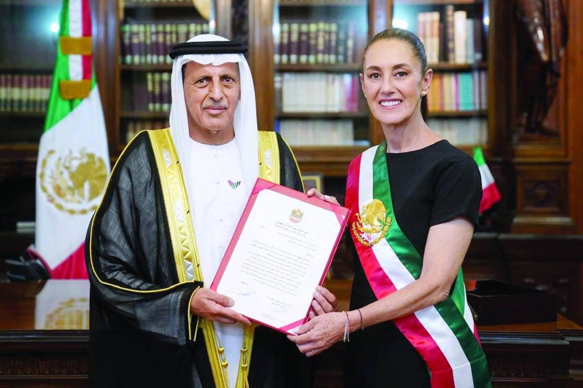 سفير الإمارات يقدم أوراق اعتماده إلى رئيسة المكسيك