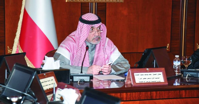 رئيس مجلس الوزراء بالإنابة الشيخ فهد اليوسف