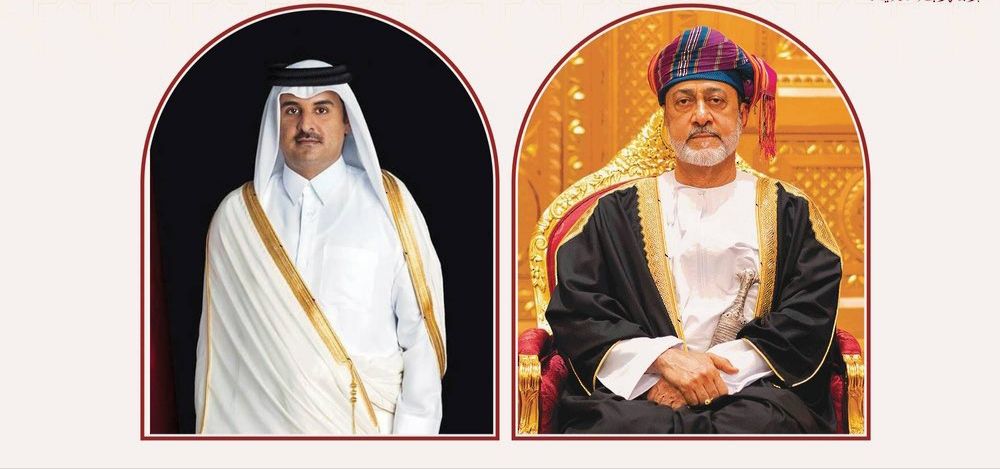 جلالة السلطان وأمير قطر يتبادلان التهاني بمناسبة عيد الفطر