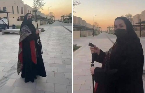 فيديو سعودية جميلة تبدع في تقليد خالد الزعاق بطريقة كوميدية