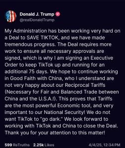 ترامب يتخذ قرارًا جديدًا بشأن تيك توك