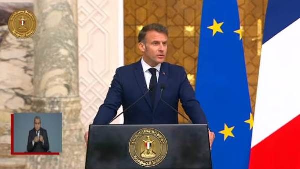 ماكرون: نثمن جهود السيسي لتحقيق السلام ونرفض تهجير الفلسطييين وندعم إعادة إعمار غزة