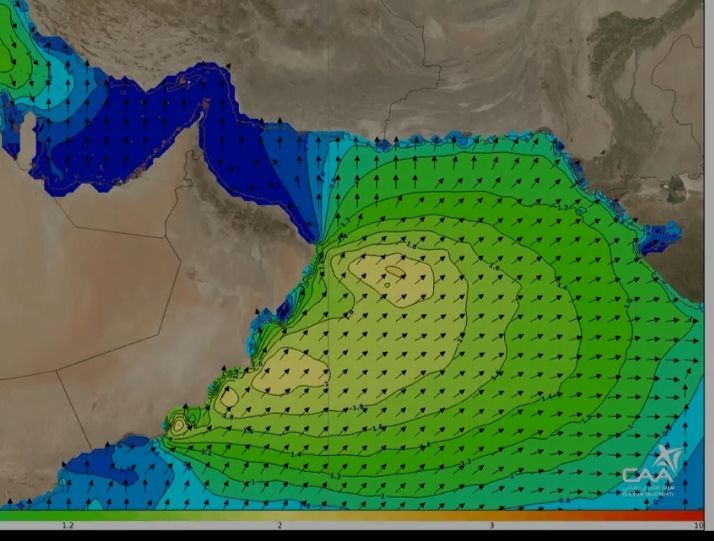 تحذير من ارتفاع الموج إلى 3 أمتار على سواحل بحر العرب