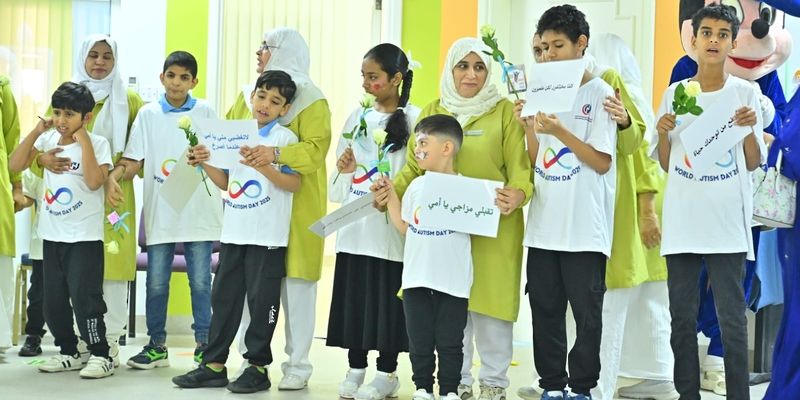 فعاليات نوعية لأطفال طيف التوحد في جمعية الأطفال ذوي الإعاقة بمركز العذيبة