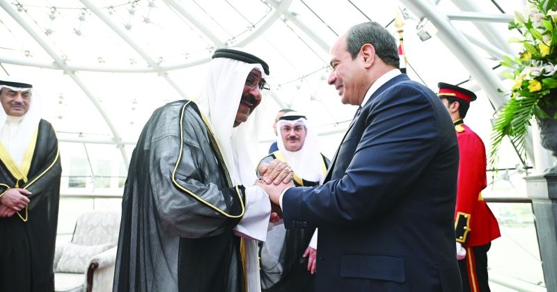 استقبال حافل للرئيس المصري في زيارة الدولة