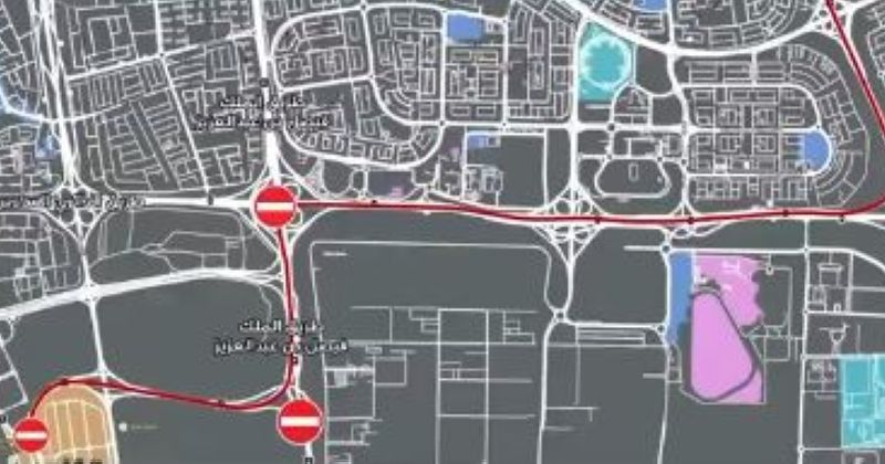 إغلاق موقت لعدد من الطرق بمناسبة مغادرة الرئيس المصري