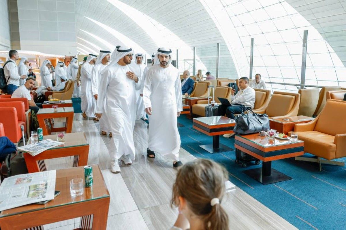 حمدان بن محمد يتفقّد سير العمل في المبنى "3" لمطار دبي الدولي