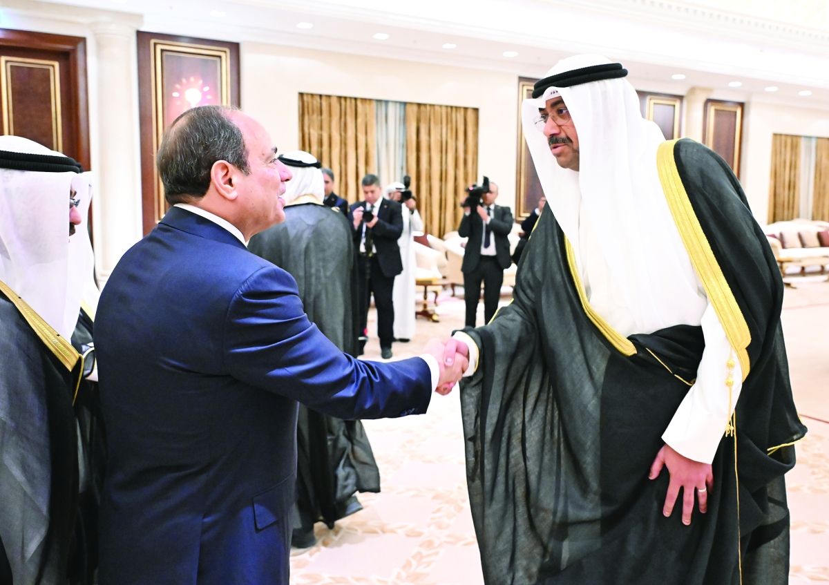 استقبال حافل للرئيس المصري في زيارة الدولة