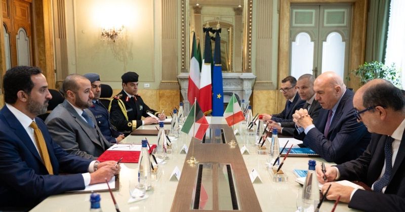 وكيل «الدفاع» يشيد بمتانة العلاقات والشراكة الاستراتيجية الراسخة بين الكويت وإيطاليا