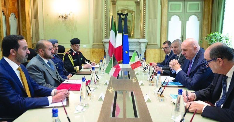 تعاون دفاعي و«سيبراني» بين الكويت وإيطاليا