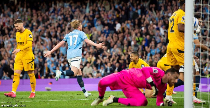 السيتي ينعش حظوظ الأبطال بنقاط وولفرهامبتون