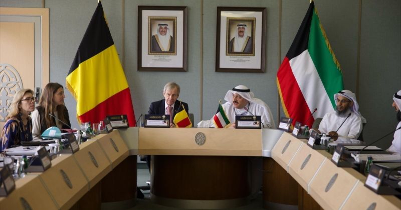 وزير الصحة يجتمع مع السفير البلجيكي والوفد الصحي