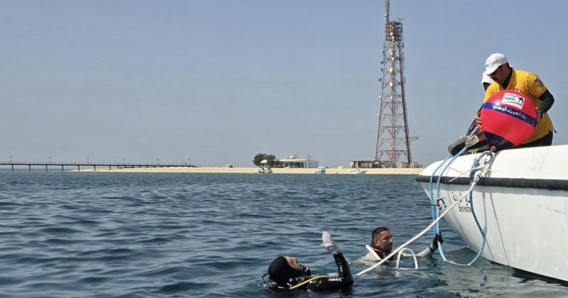 «الغوص»: إنجاز صيانة 22 مربطا بحريا في جزيرة قاروه