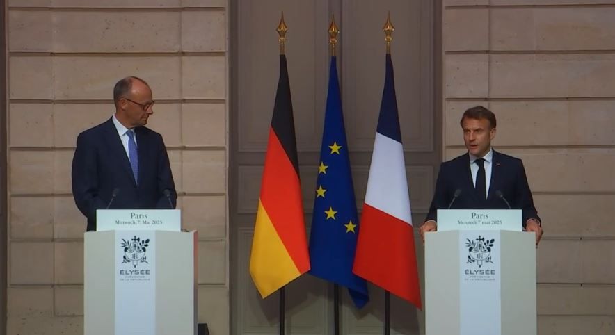 ماكرون خلال مؤتمر مع المستشار الألماني الجديد: الوضع في غزة “الأشد خطورة على الإطلاق”