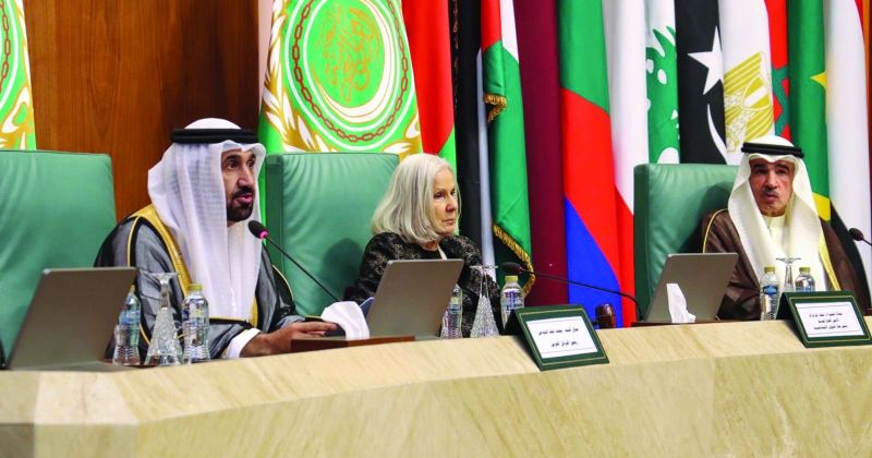 رئيس البرلمان العربي يلقي كلمته خلال الحفل