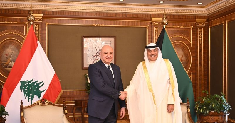 الرئيس اللبناني يستقبل سمو ولي العهد