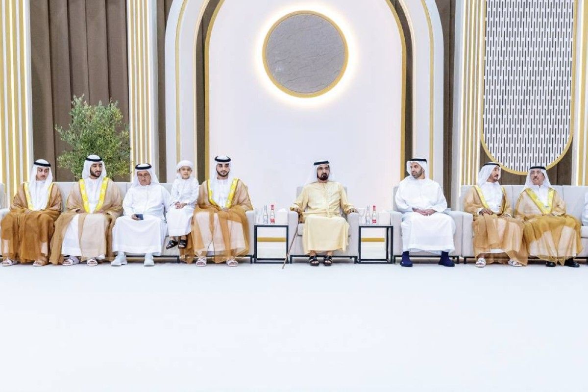 محمد بن راشد يحضر أفراح آل مكتوم