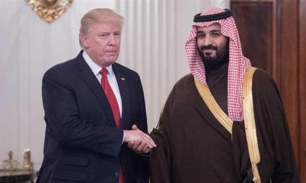 جلسة مباحثات بين ولي العهد السعودي وترامب في الرياض