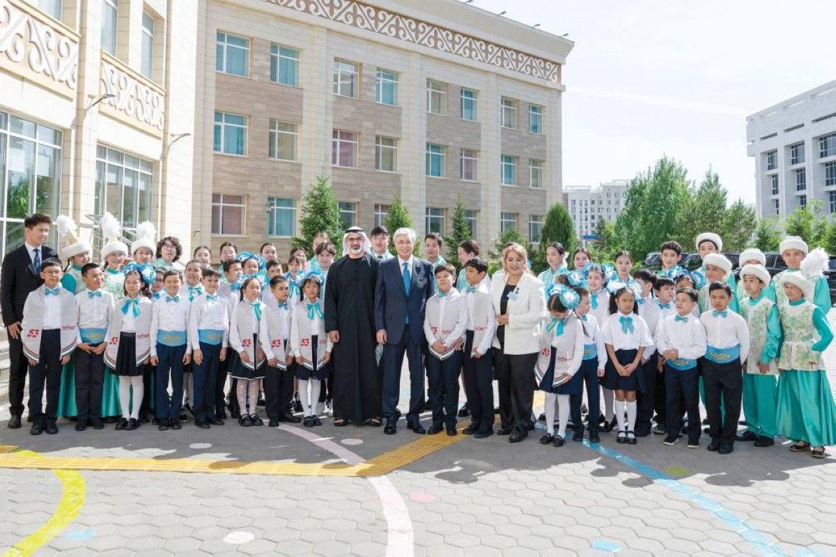 خالد بن محمد: مدرسة خليفة بن زايد في أستانا تجسد قيم الإمارات