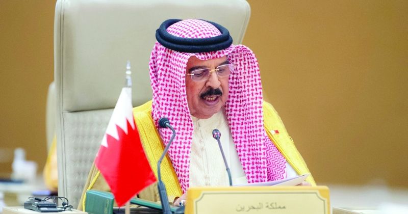 العاهل البحريني في القمة الخليجية الأميركية