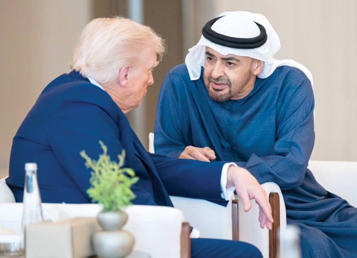 رئيس الدولة يودع الرئيس الأمريكي في ختام زيارته إلى الإمارات