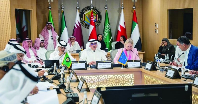 السفير البدر خلال الاجتماع الخليجي - الأوروبي