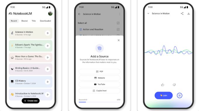 رسميًا.. جوجل تطلق تطبيق NotebookLM لمستخدمي أندرويد و iOS