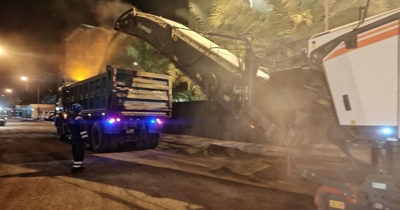 «الأشغال» تبدأ صيانة طرق مدينة سعد العبدالله