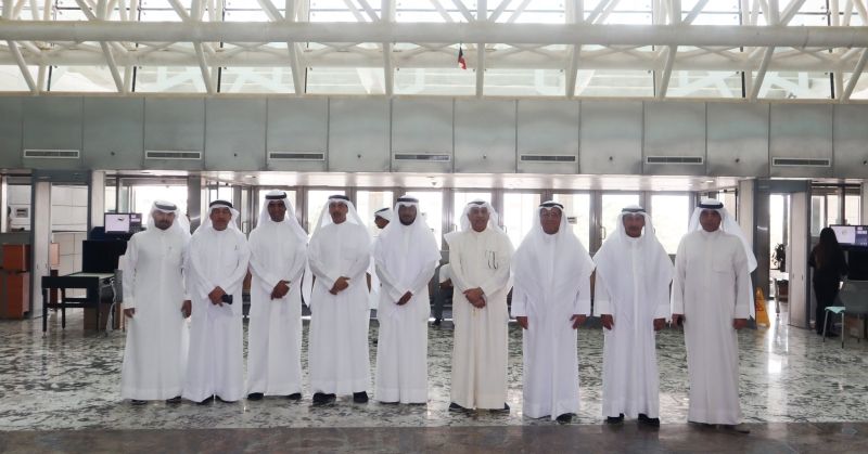 المستشار بورسلي تفقد مجمع محاكم الجهراء