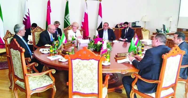 سفراء دول التعاون في فيينا خلال الاجتماع مع تاسيفا