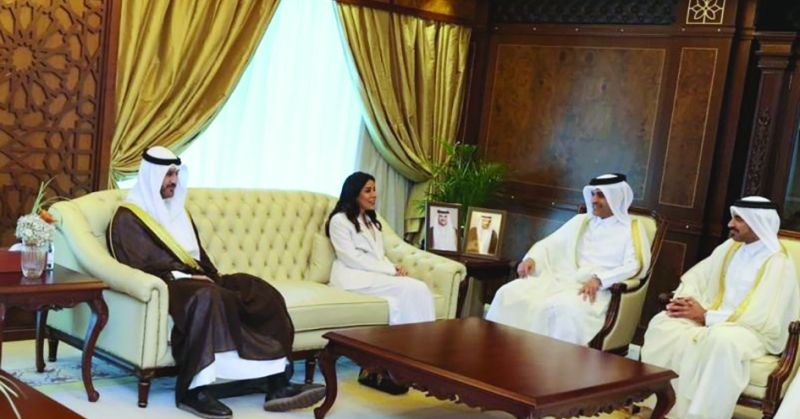 المشعان ووزير المواصلات القطري بحثا تعزيز علاقات التعاون