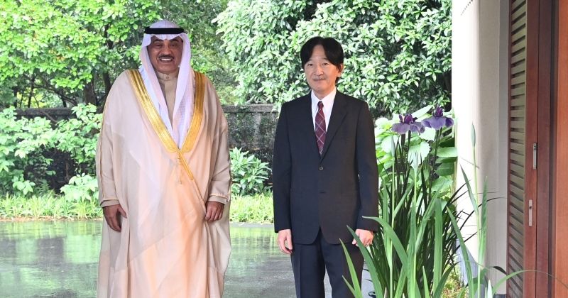 سمو ولي العهد يلتقي ولي عهد اليابان الأمير فوميهيتو