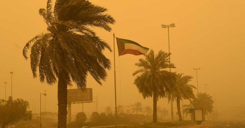 الرياح المغبرة مستمرة حتى بعد ظهر الغد