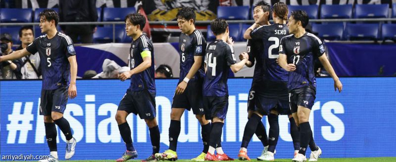 اليابان تضرب بسداسية والأخضر يضمن الثالث