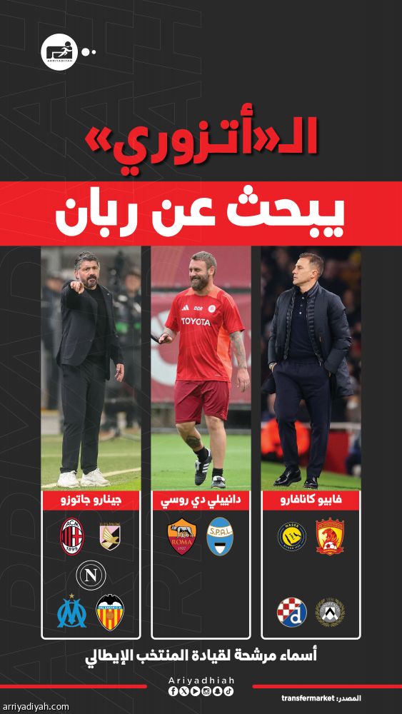 الكبار يهربون.. إيطاليا تبحث عن مدرب شجاع