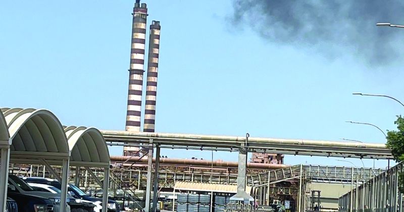 أدخنة تخرج من محطة الدوحة الشرقية