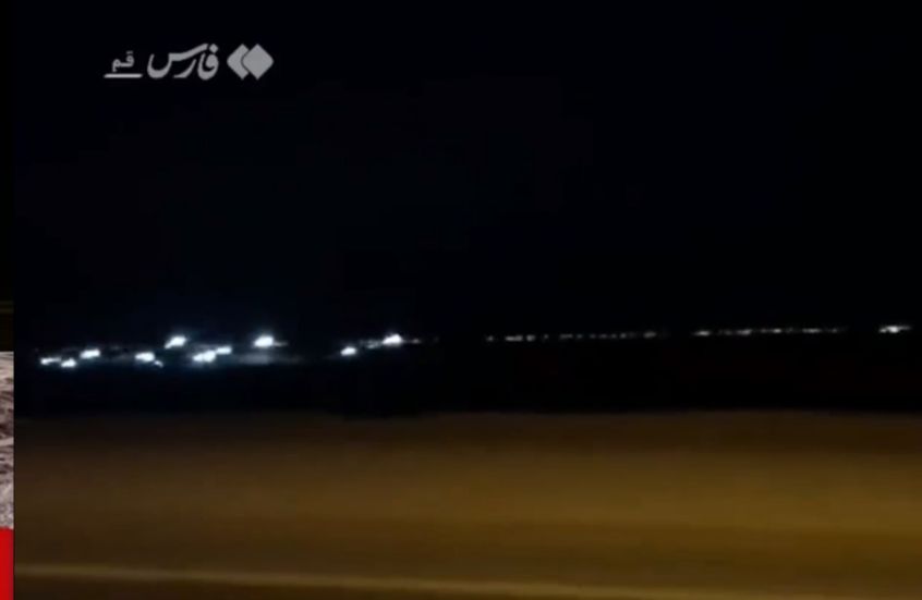 اللقطات الأولى لموقع فوردو النووي الإيراني بعد لحظات من قيام مقاتلات أمريكية باستهدافه